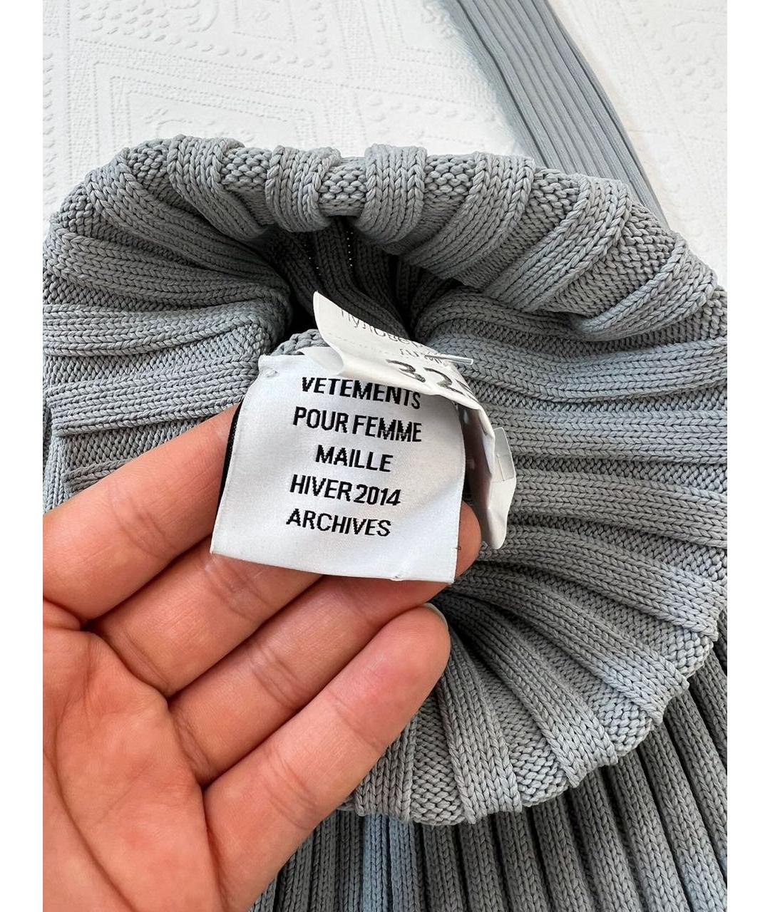 VETEMENTS Голубая водолазка, фото 3