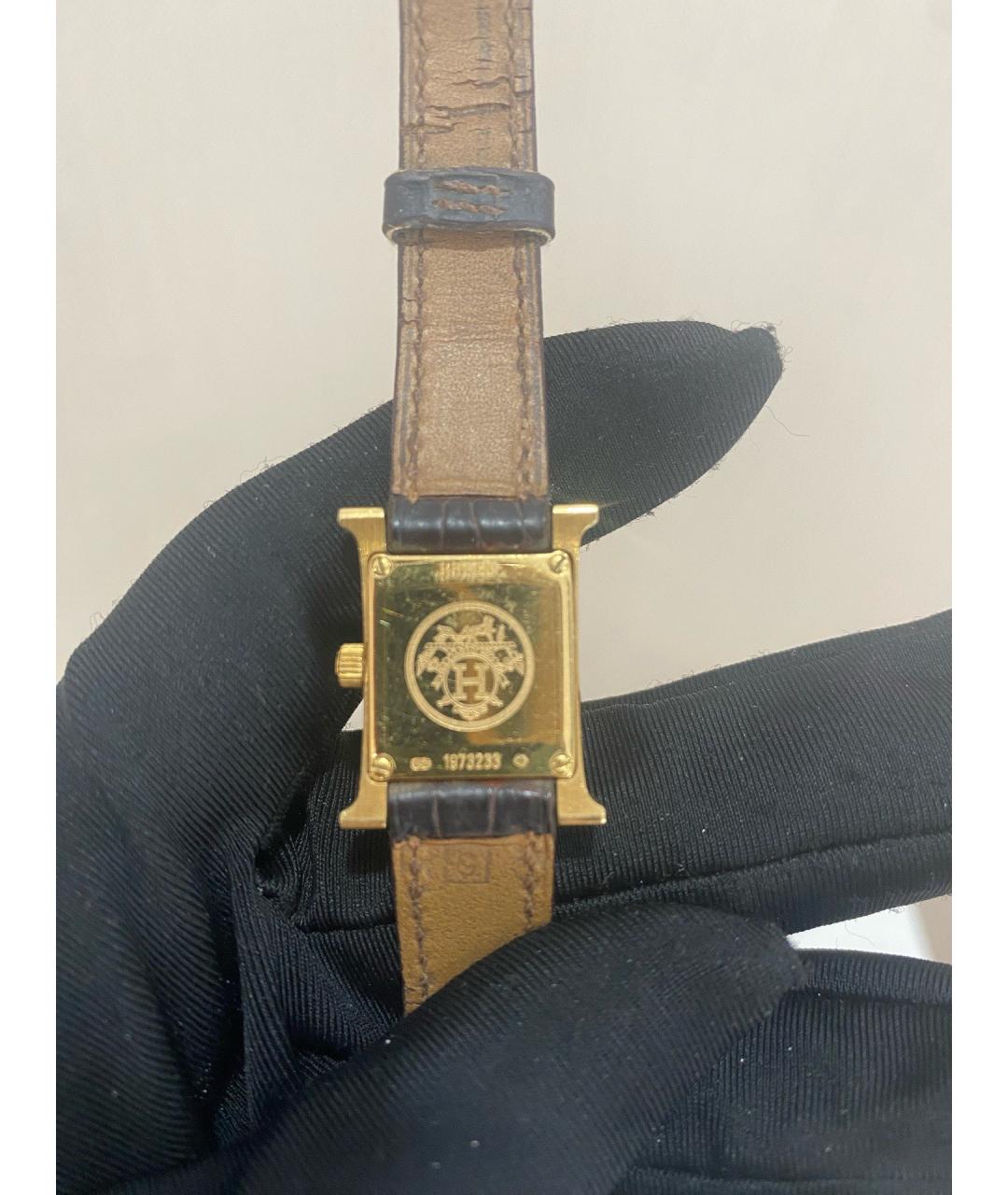 HERMES Белые часы из розового золота, фото 4