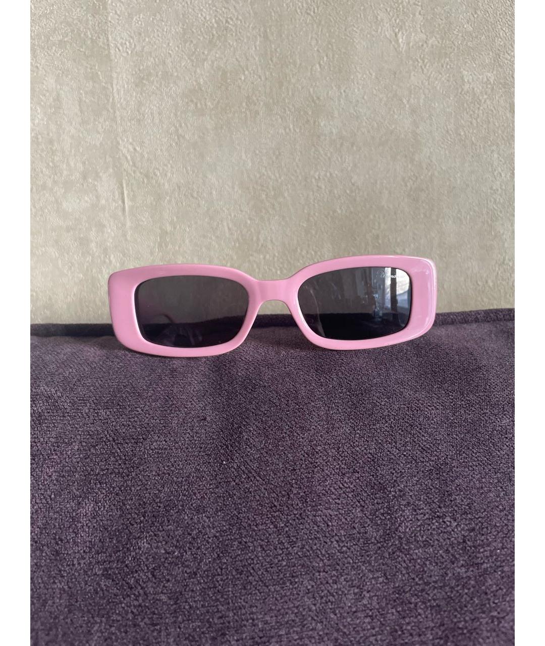 BLUMARINE Розовые пластиковые солнцезащитные очки, фото 5