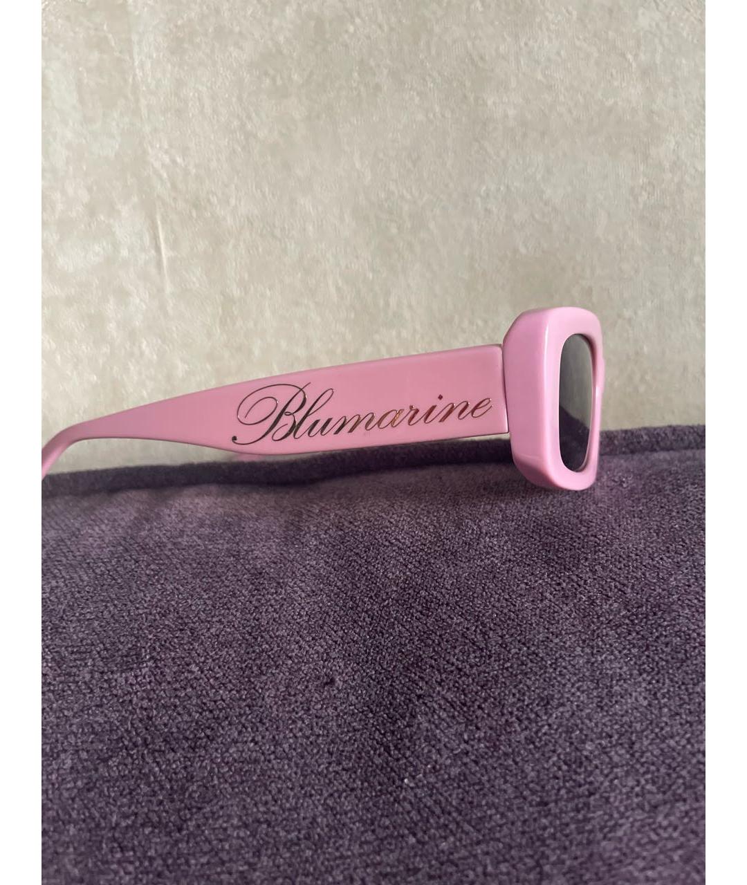 BLUMARINE Розовые пластиковые солнцезащитные очки, фото 3