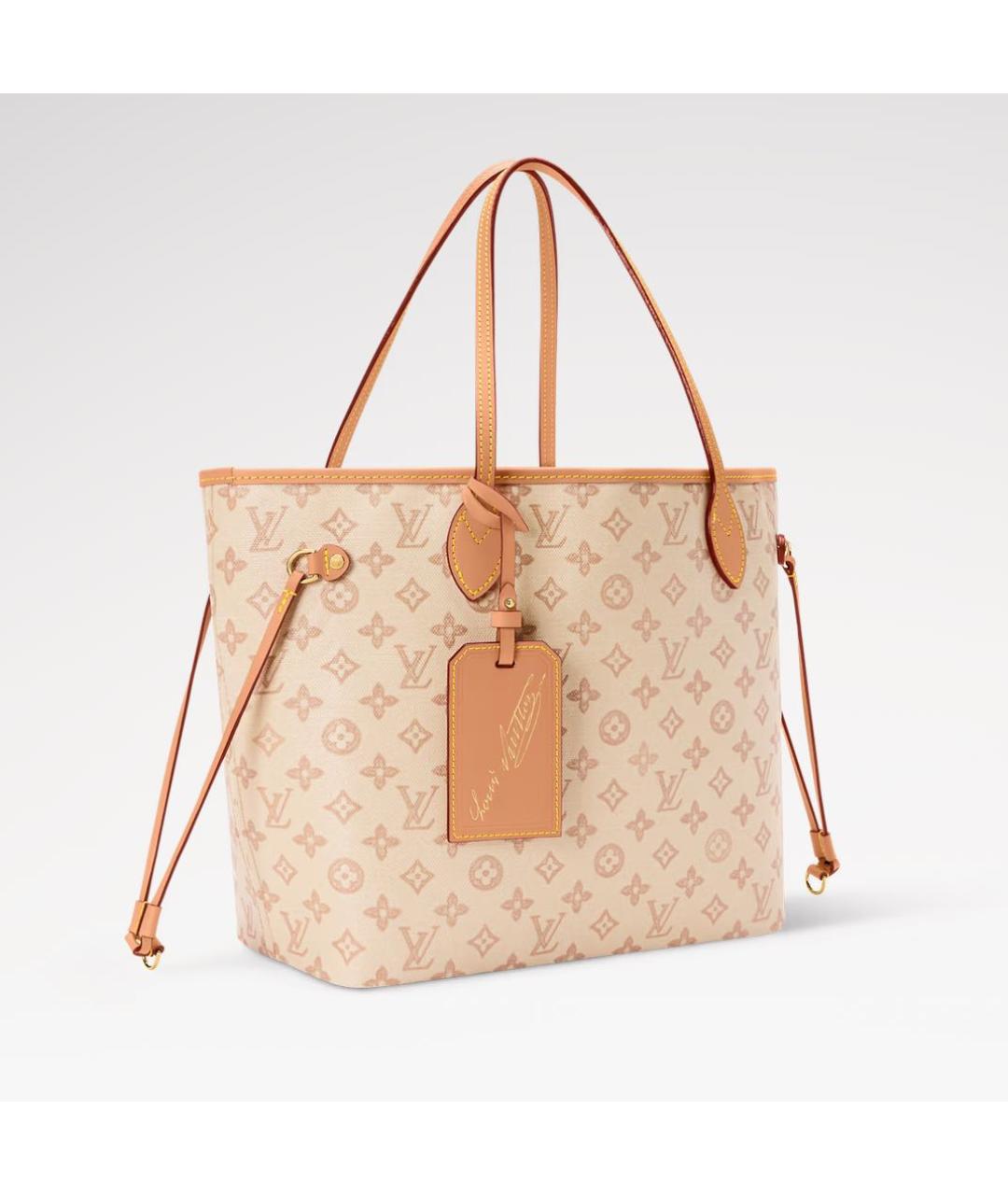 LOUIS VUITTON Бежевая сумка тоут, фото 2