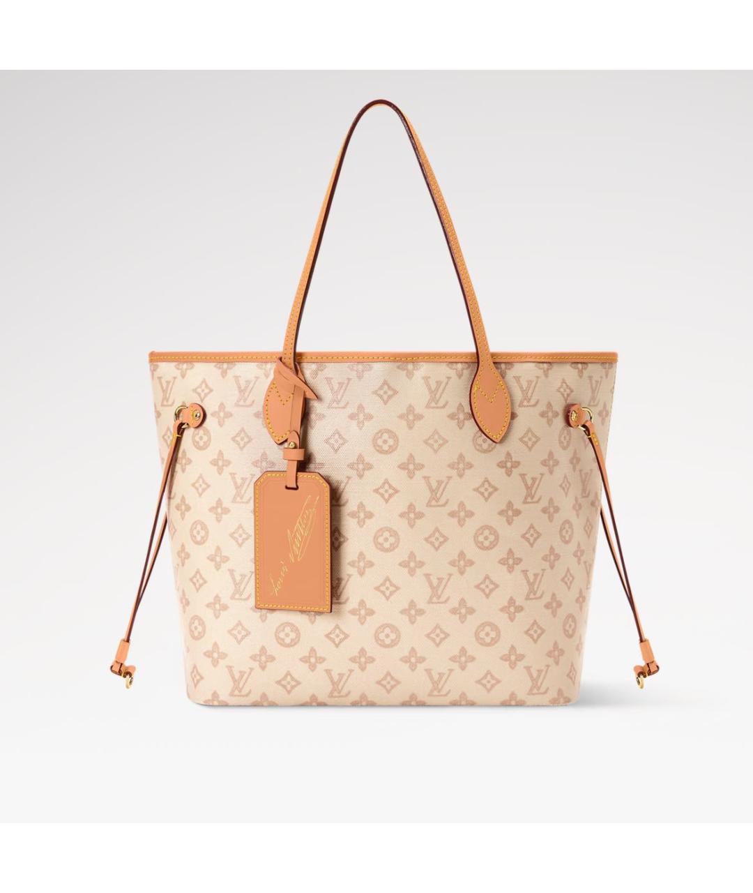 LOUIS VUITTON Бежевая сумка тоут, фото 5