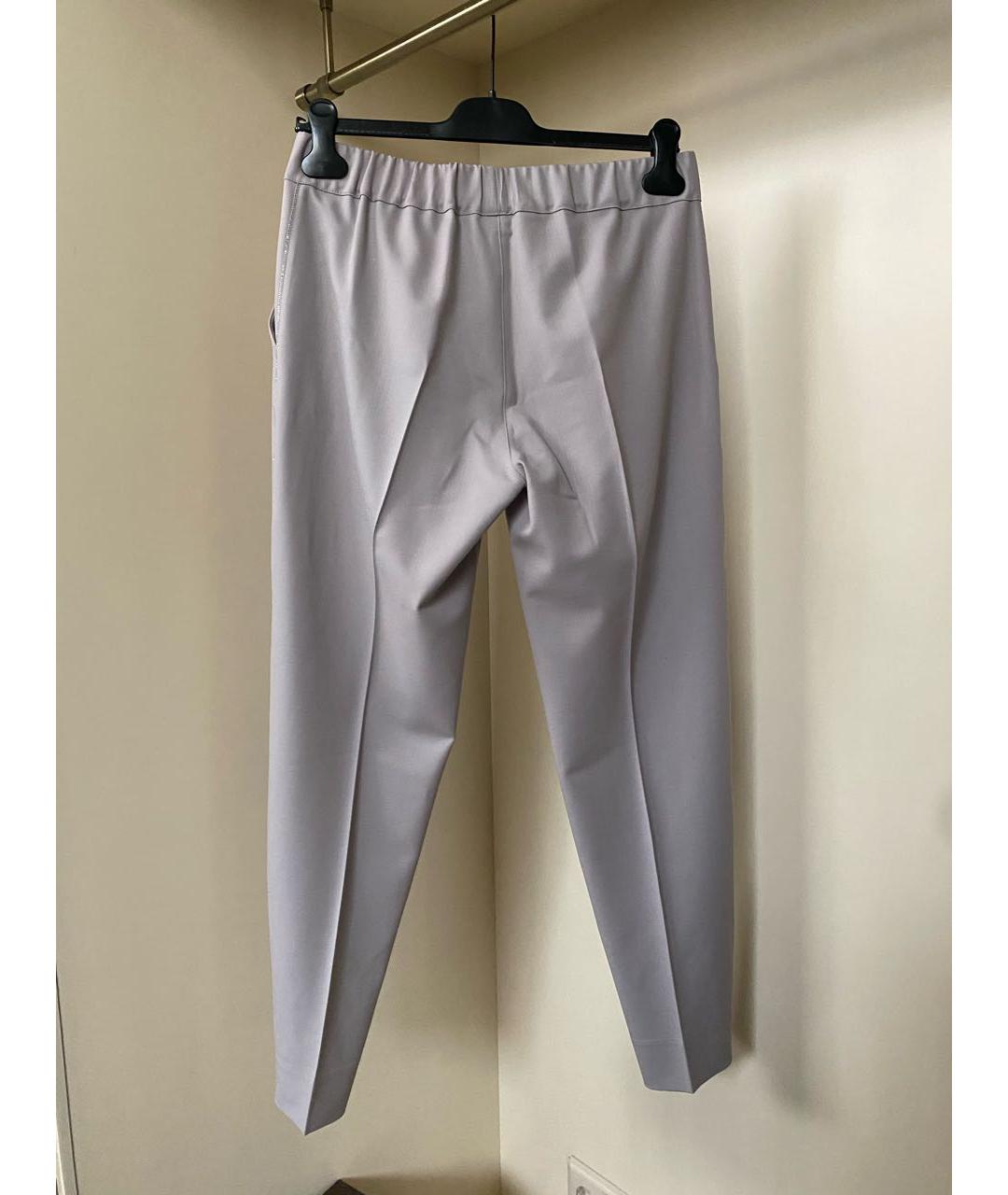 D.EXTERIOR Бежевые шерстяные прямые брюки, фото 8