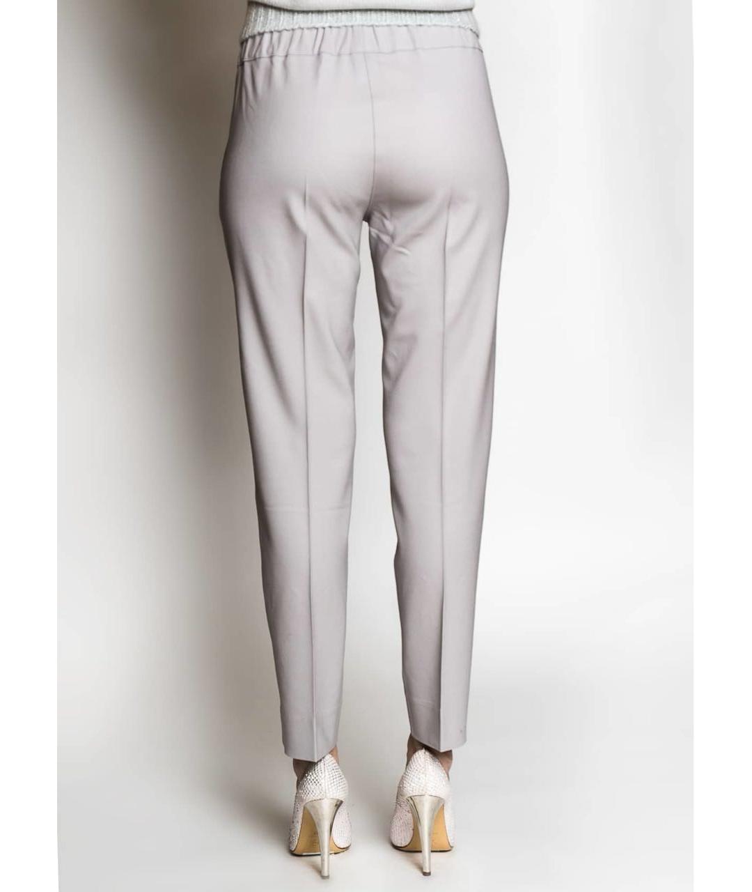 D.EXTERIOR Бежевые шерстяные прямые брюки, фото 3