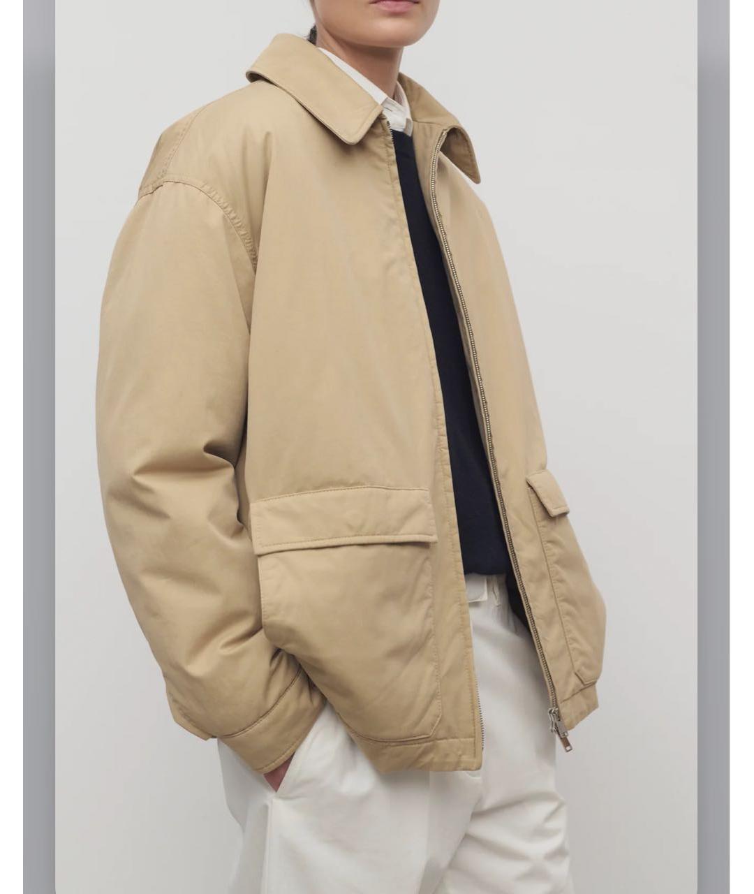 THE ROW Бежевая хлопковая куртка, фото 3