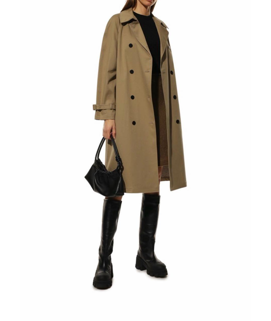 GANNI Черные кожаные сапоги, фото 5