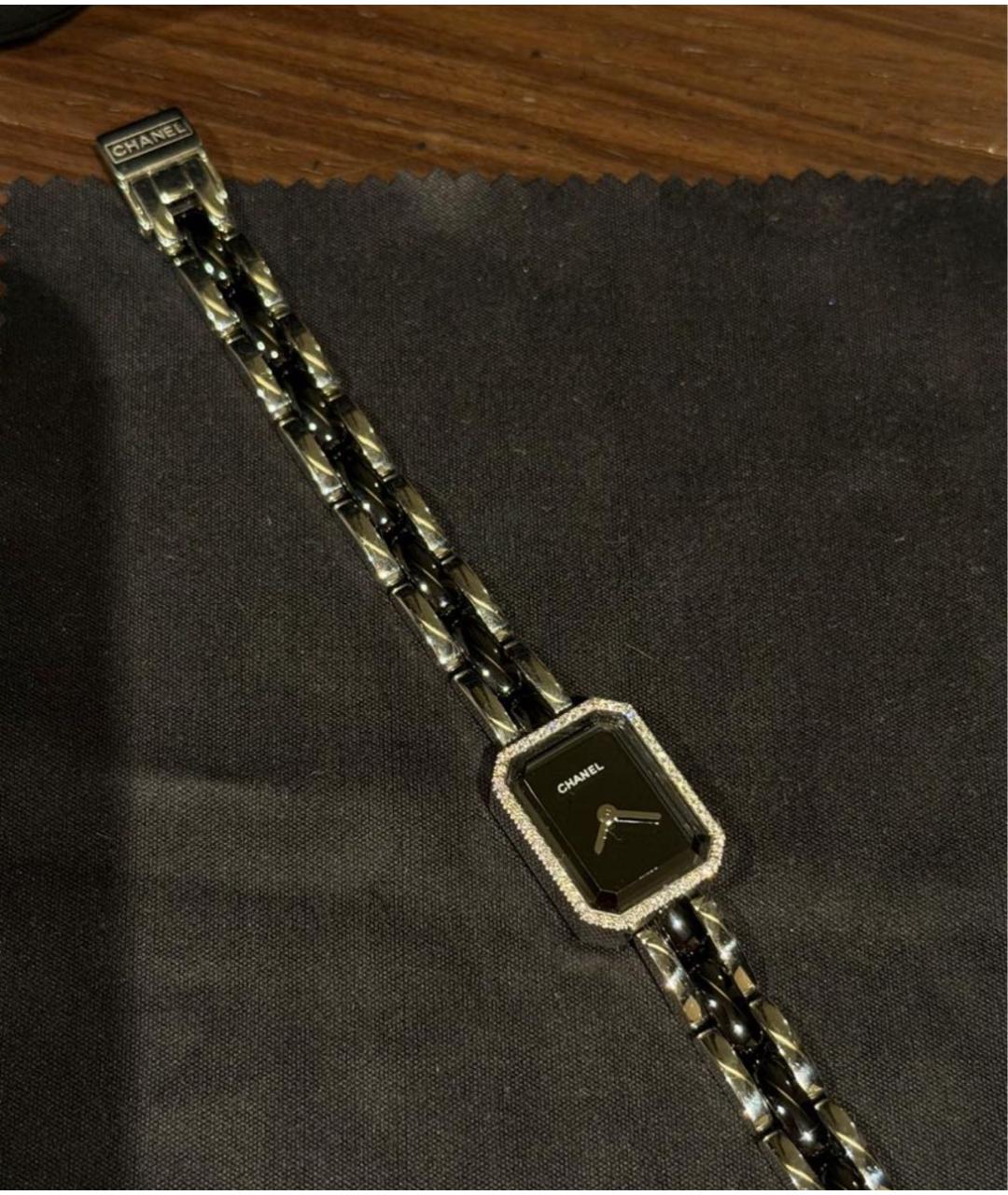 CHANEL Черные часы, фото 6