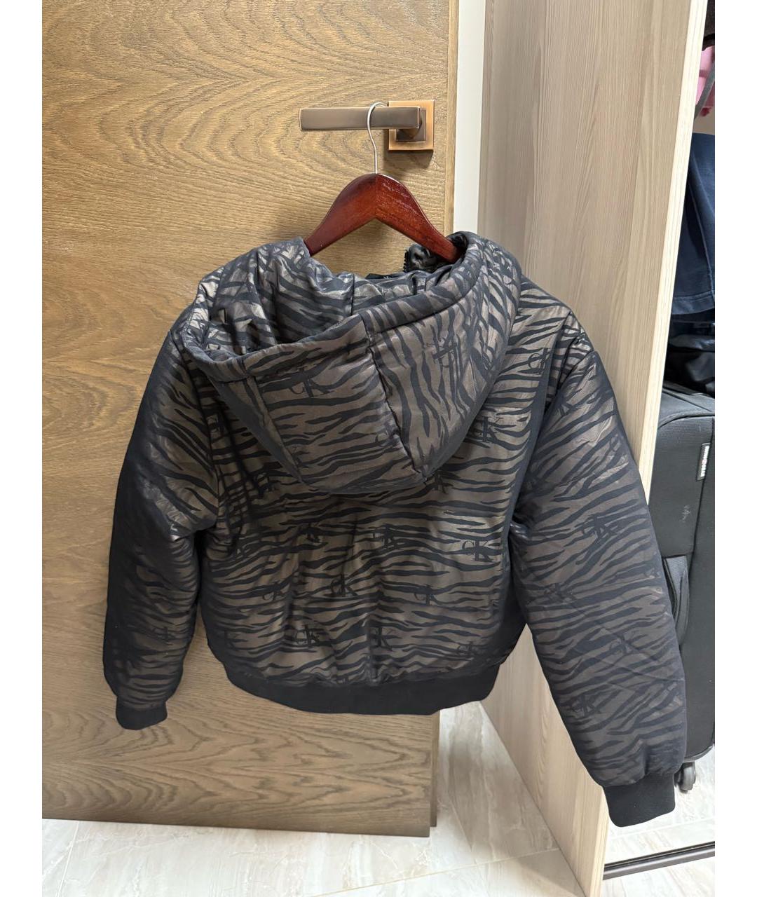 CALVIN KLEIN Коричневая полиэстеровая куртка, фото 2