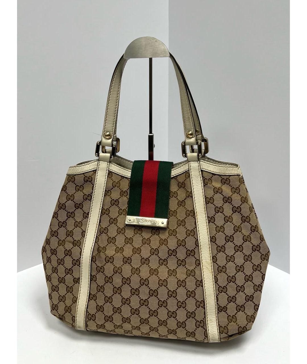 GUCCI Бежевая сумка с короткими ручками, фото 2