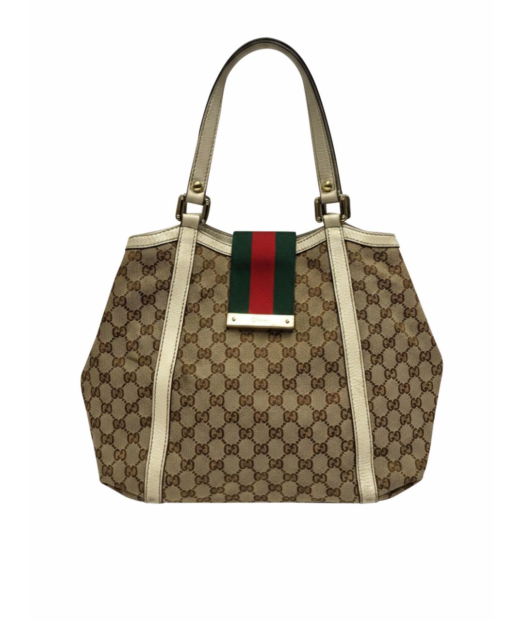 GUCCI Бежевая сумка с короткими ручками, фото 1