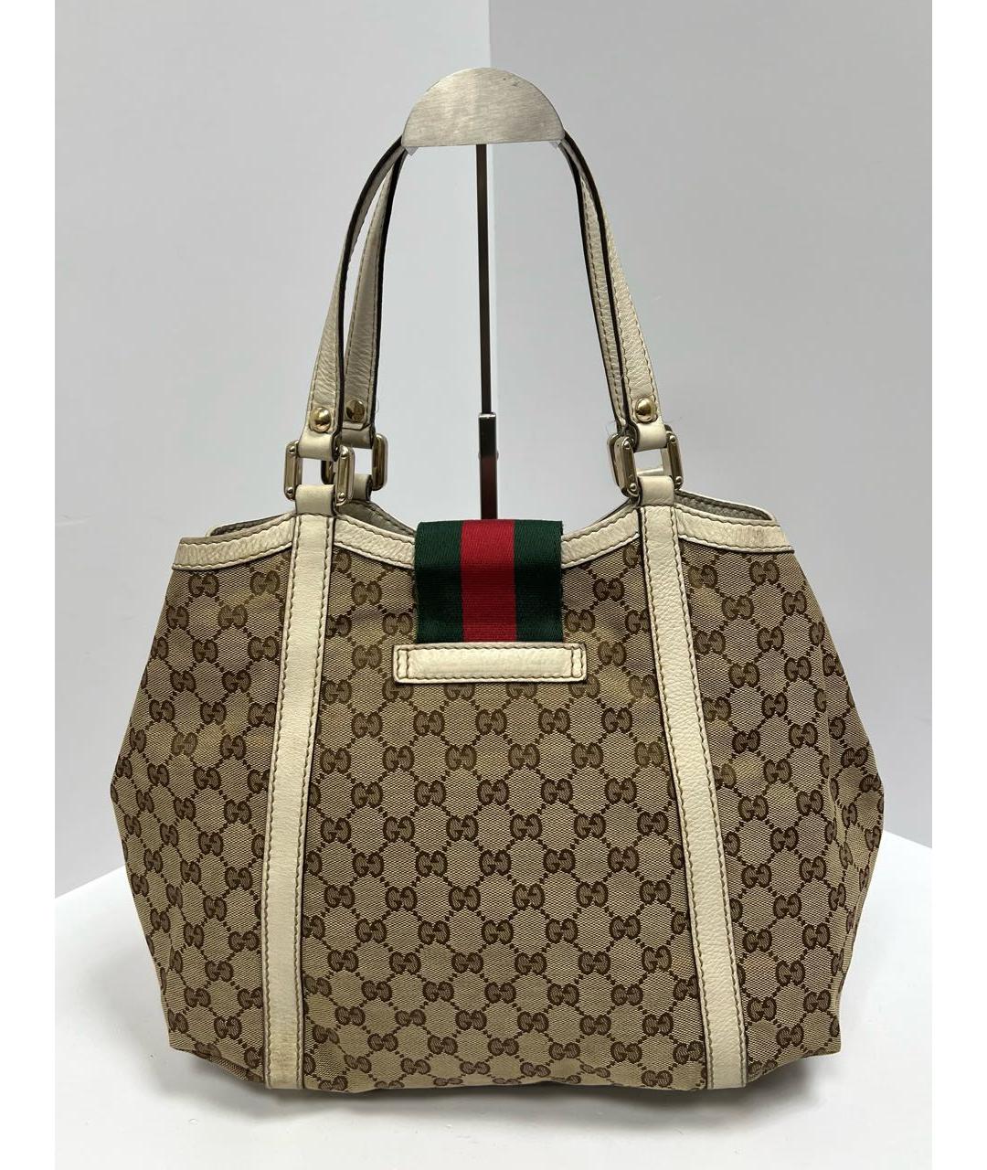 GUCCI Бежевая сумка с короткими ручками, фото 4