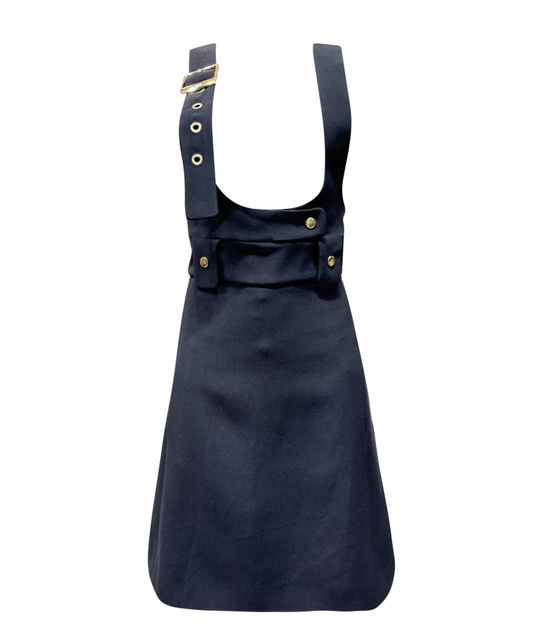 CHLOE Темно-синяя вискозная юбка миди, фото 1