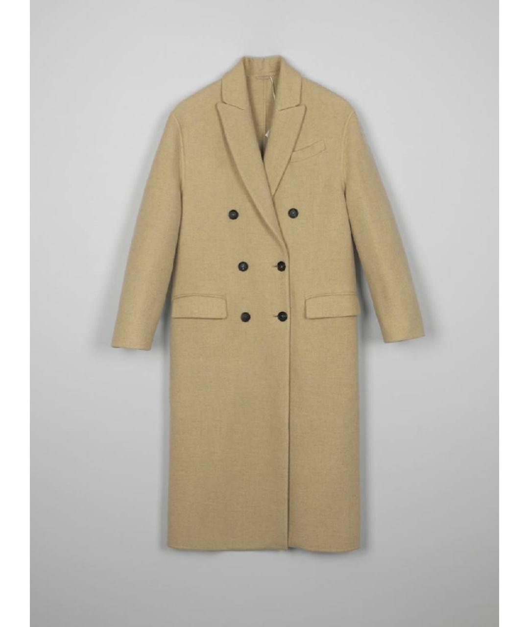 BRUNELLO CUCINELLI Бежевое кашемировое пальто, фото 9