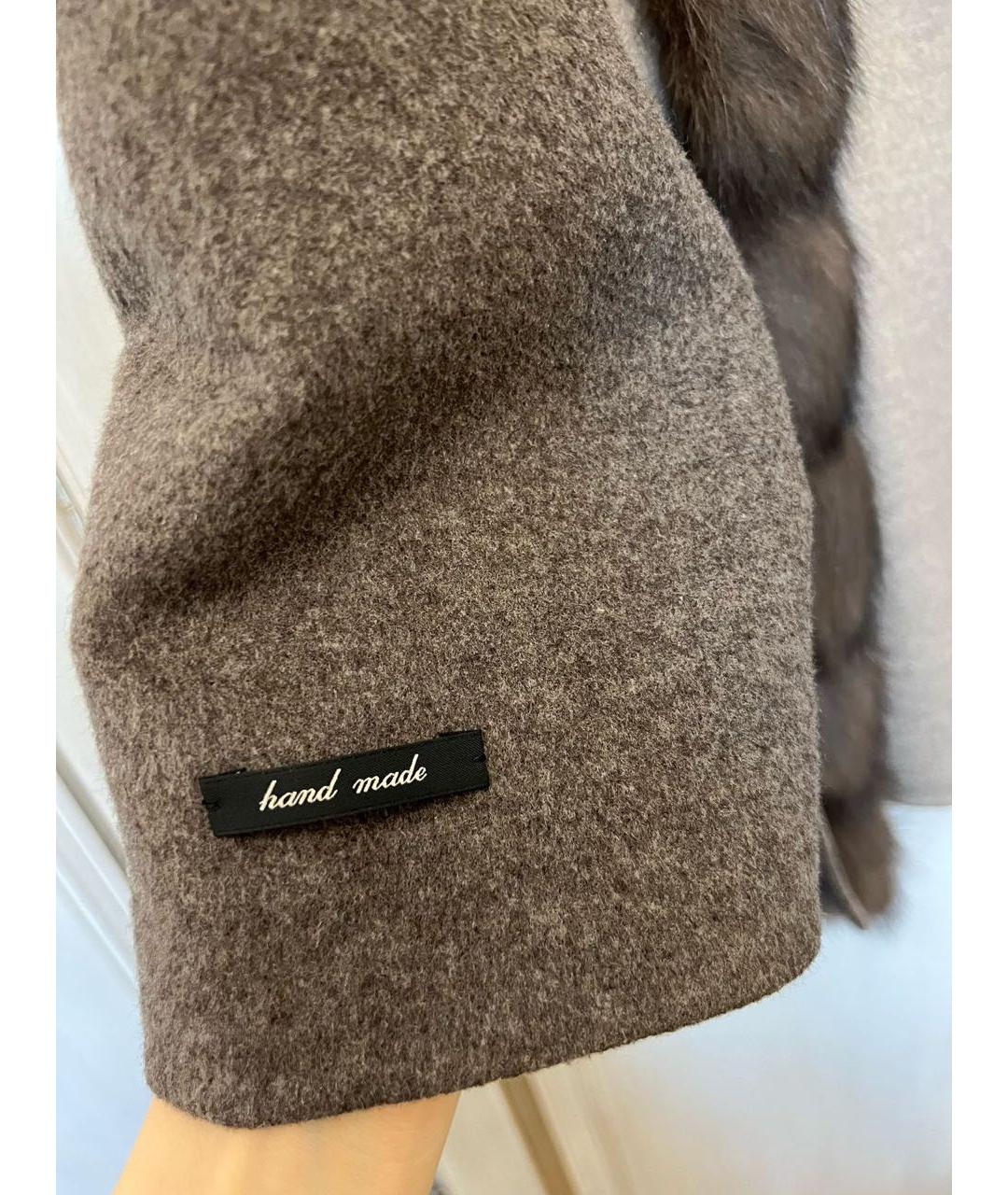 MANZONI 24 Коричневая кашемировая шуба, фото 3