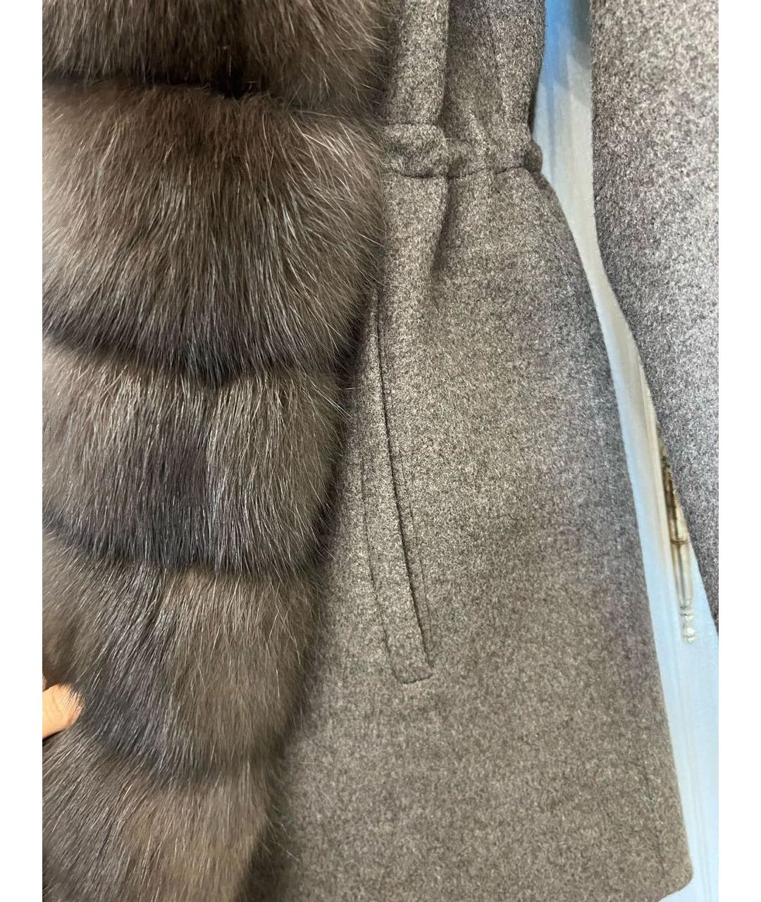 MANZONI 24 Коричневая кашемировая шуба, фото 5