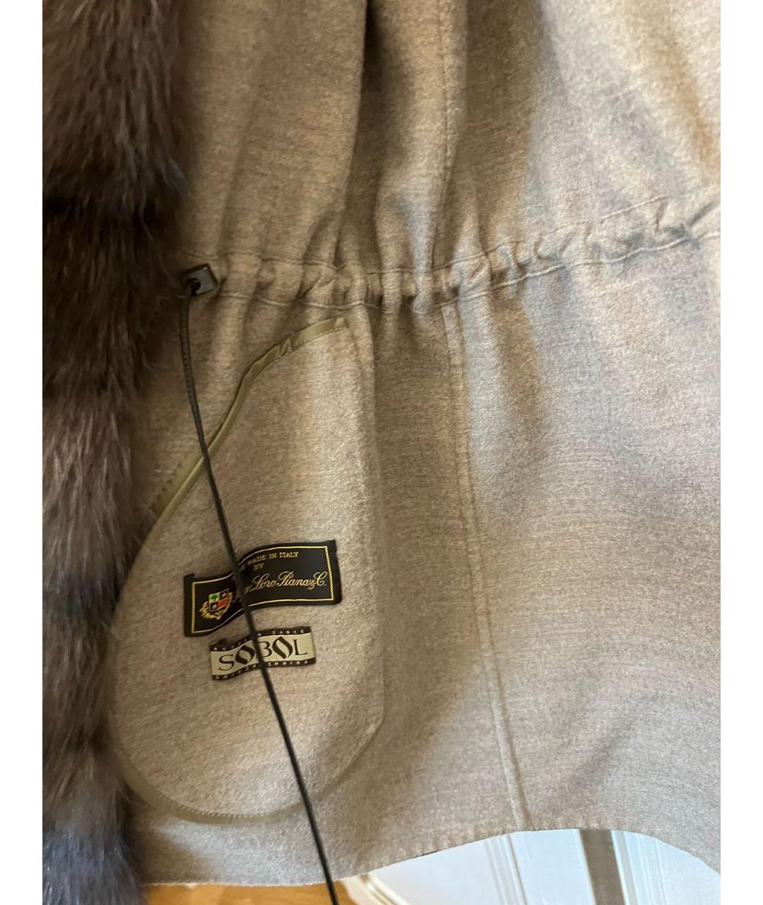 MANZONI 24 Коричневая кашемировая шуба, фото 6