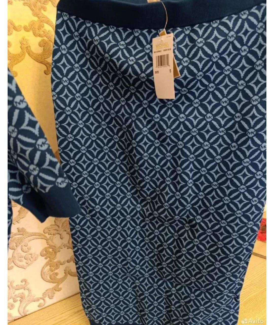 MICHAEL KORS Темно-синий вискозный костюм с юбками, фото 4