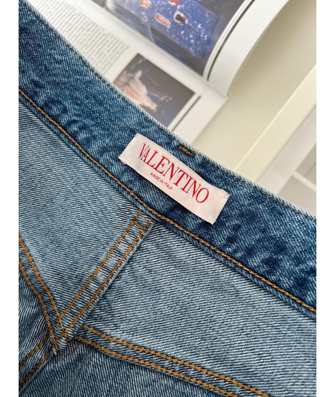 VALENTINO Синие прямые джинсы, фото 2