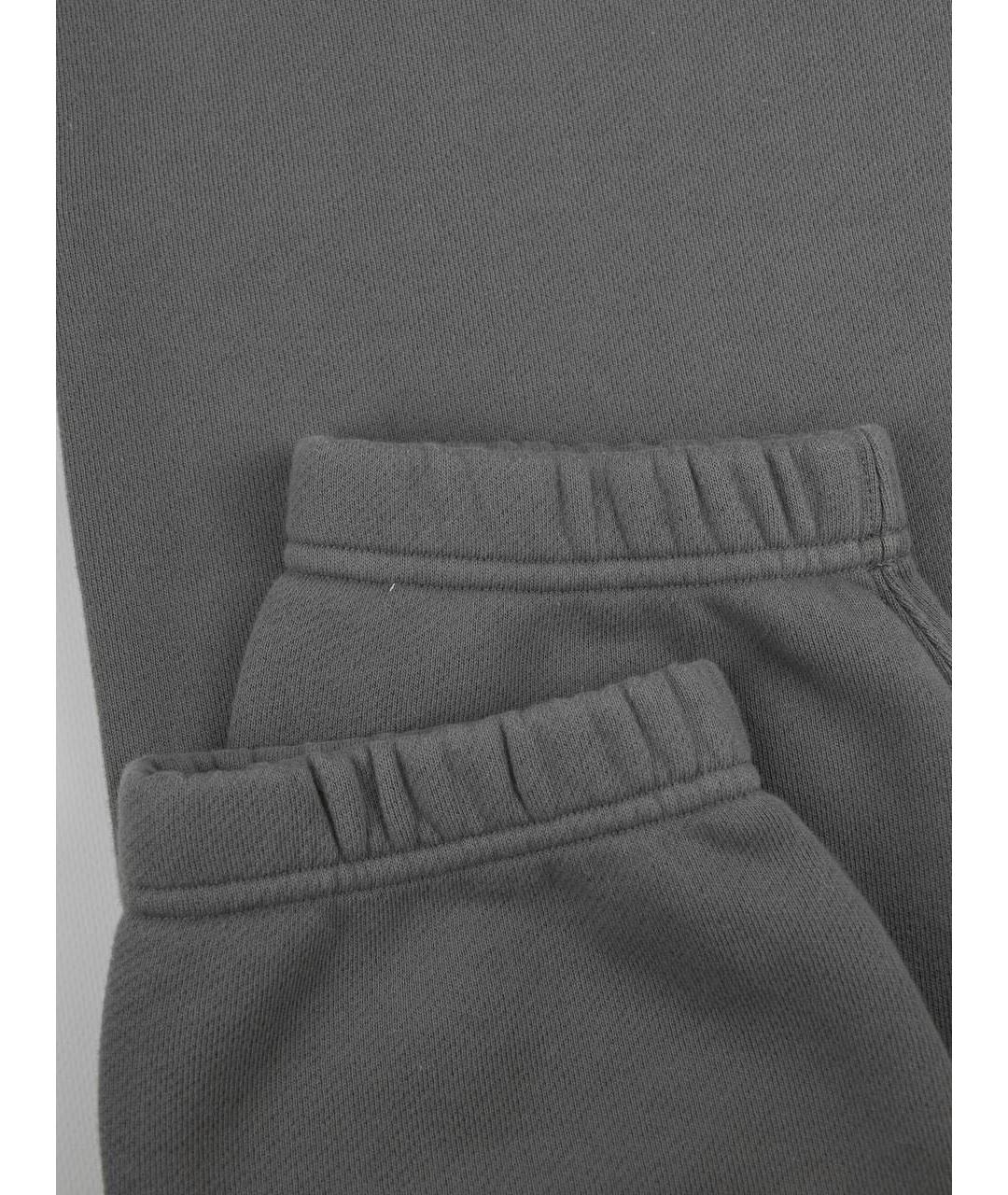 STONE ISLAND Серые хлопковые повседневные брюки, фото 6