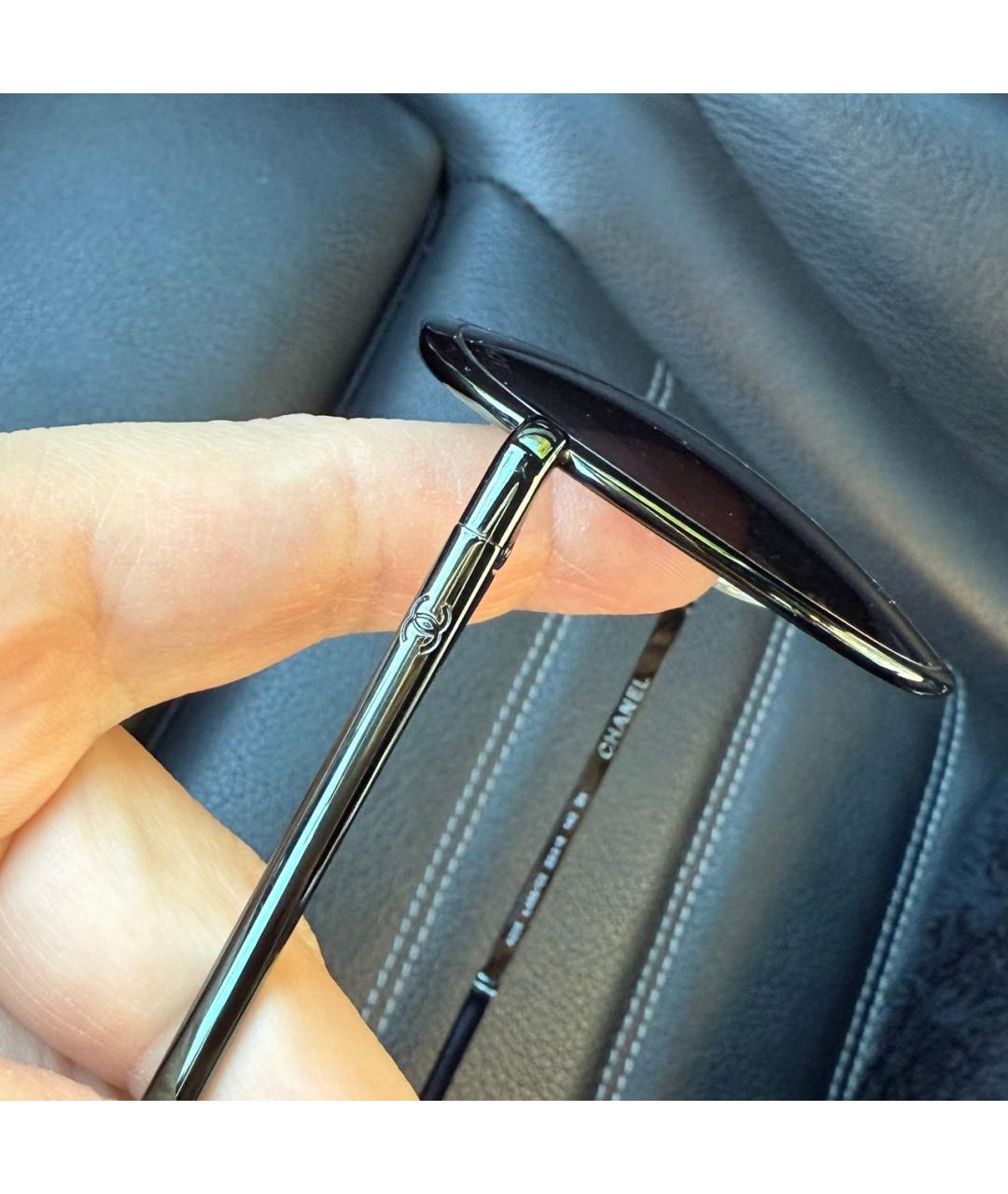 CHANEL Зеленые металлические солнцезащитные очки, фото 5