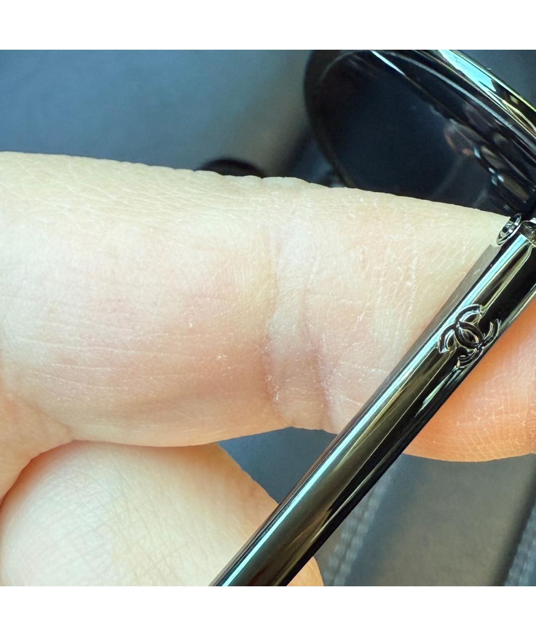 CHANEL Зеленые металлические солнцезащитные очки, фото 7