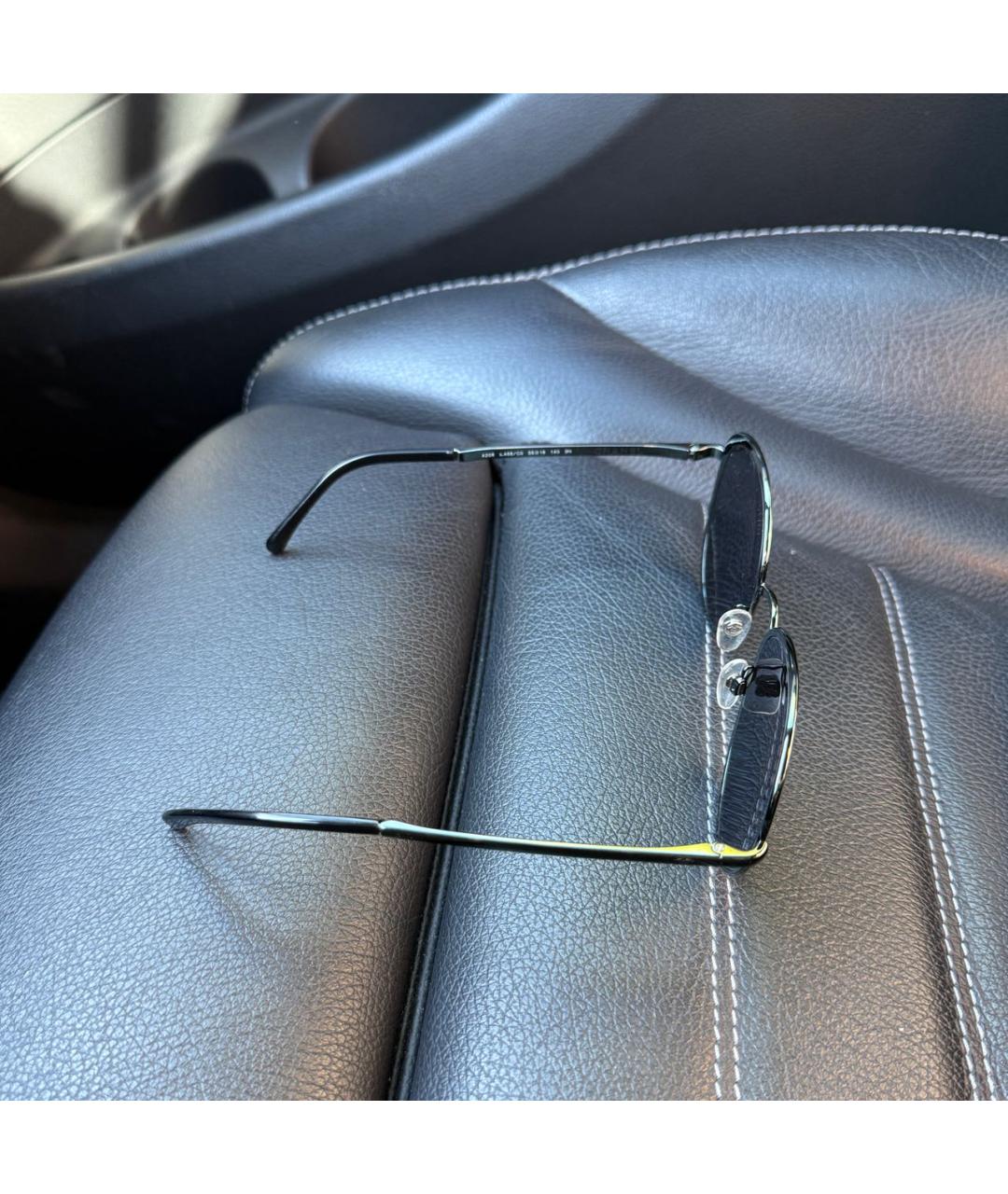 CHANEL Зеленые металлические солнцезащитные очки, фото 2