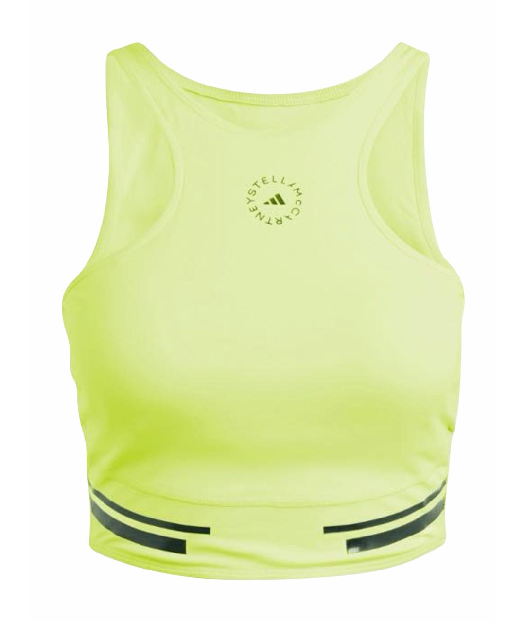 ADIDAS BY STELLA MCCARTNEY Желтая синтетическая футболка, фото 1