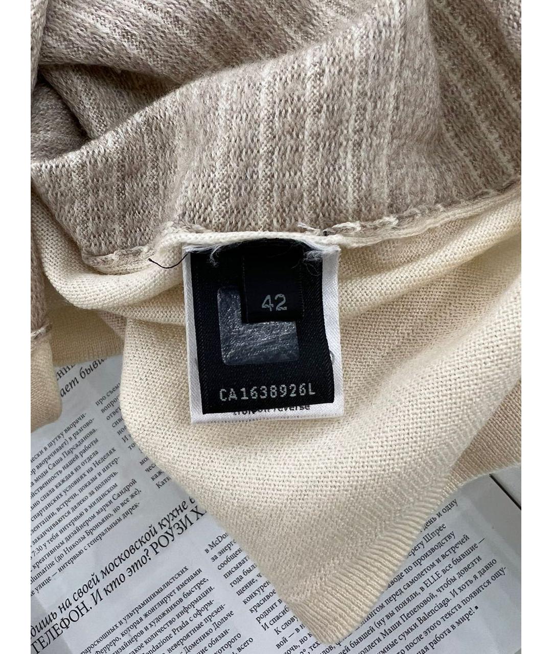 FENDI Бежевая водолазка, фото 6