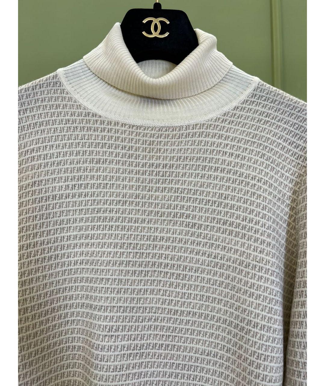 FENDI Бежевая водолазка, фото 2