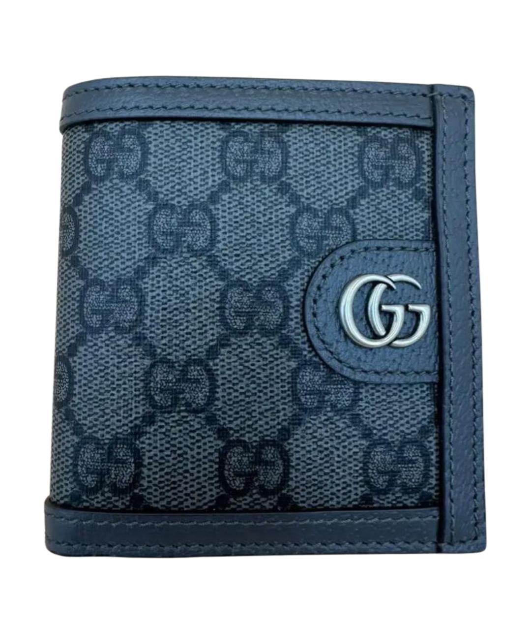 GUCCI Черный кожаный кошелек, фото 1