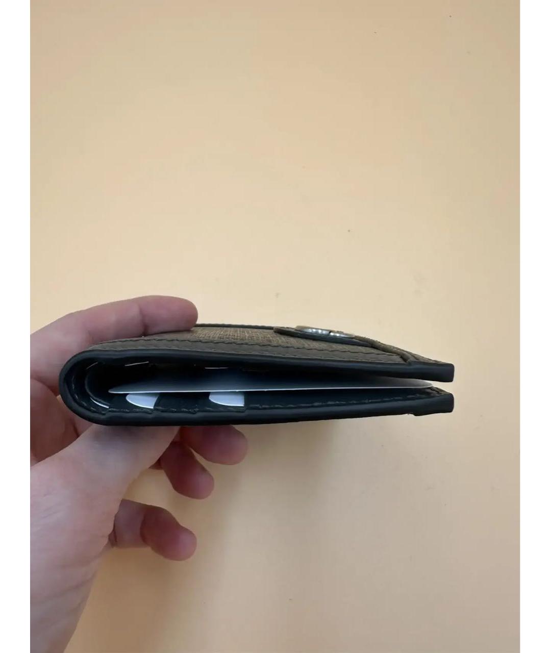 GUCCI Черный кожаный кошелек, фото 3