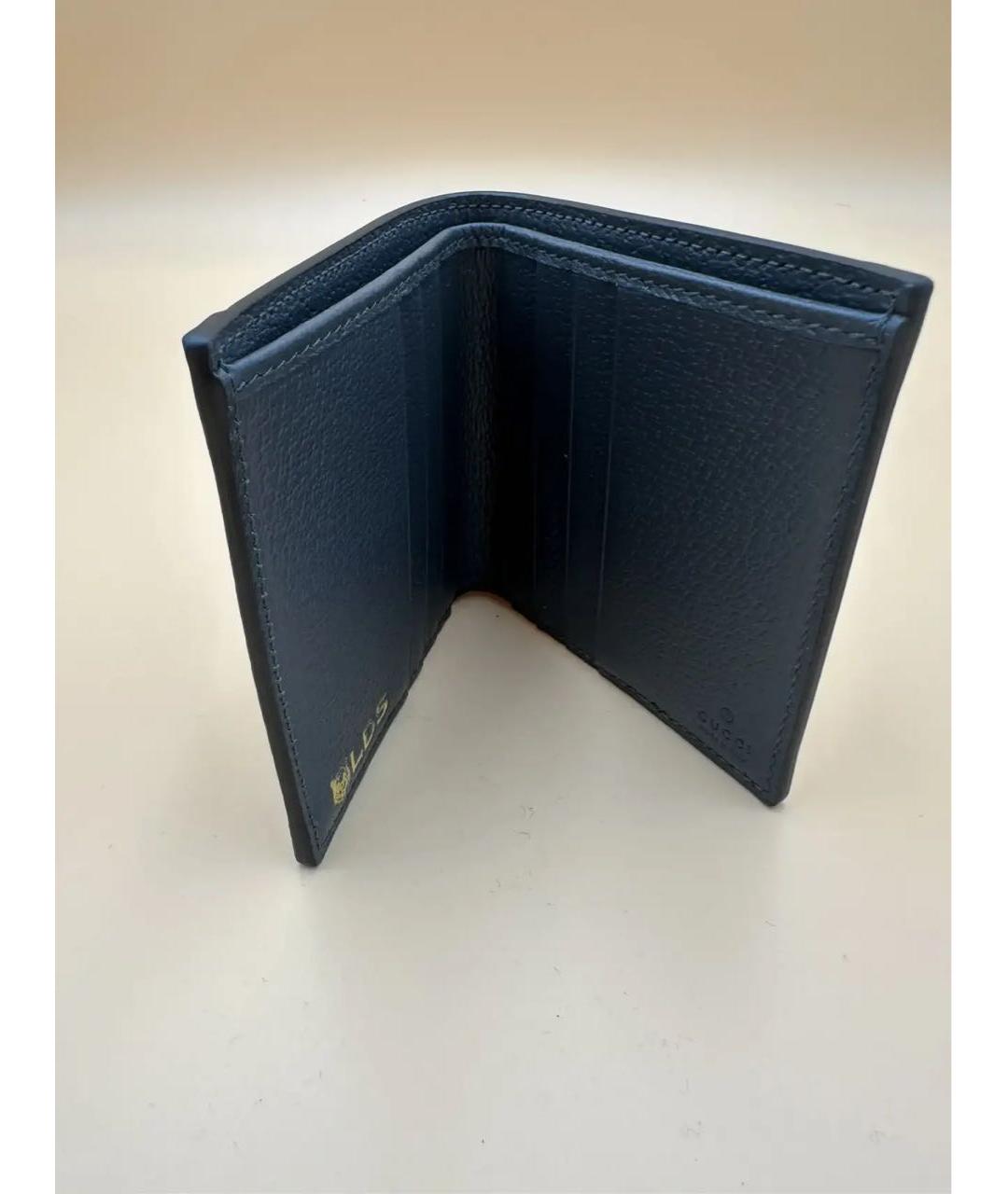 GUCCI Черный кожаный кошелек, фото 5