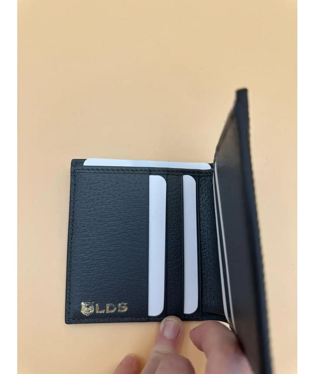 GUCCI Черный кожаный кошелек, фото 8