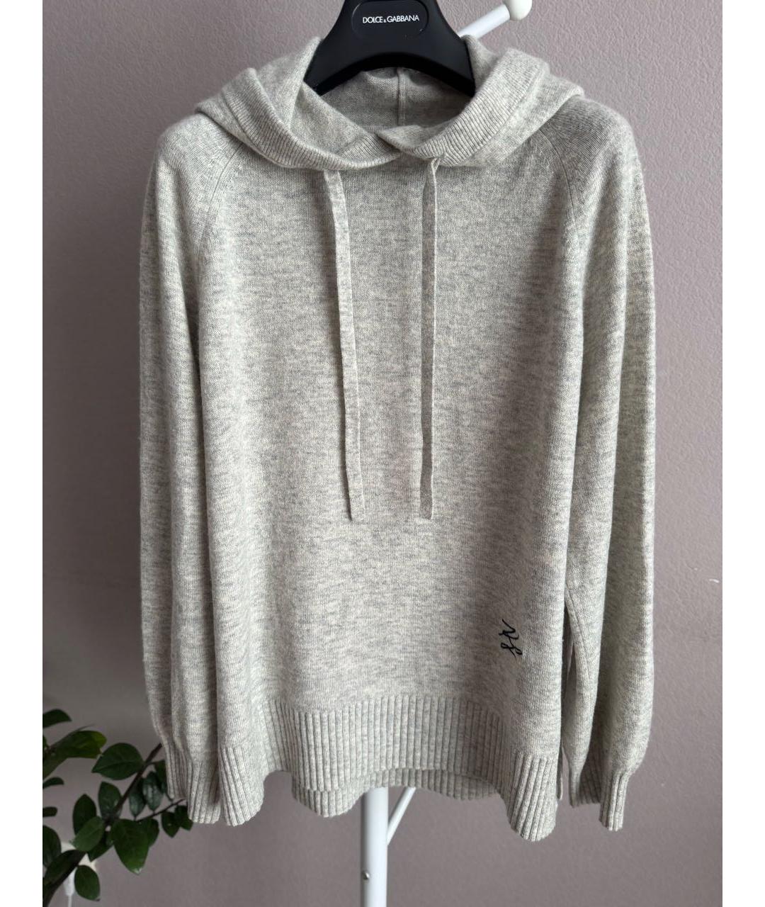 KARL LAGERFELD Серый кашемировый джемпер / свитер, фото 6