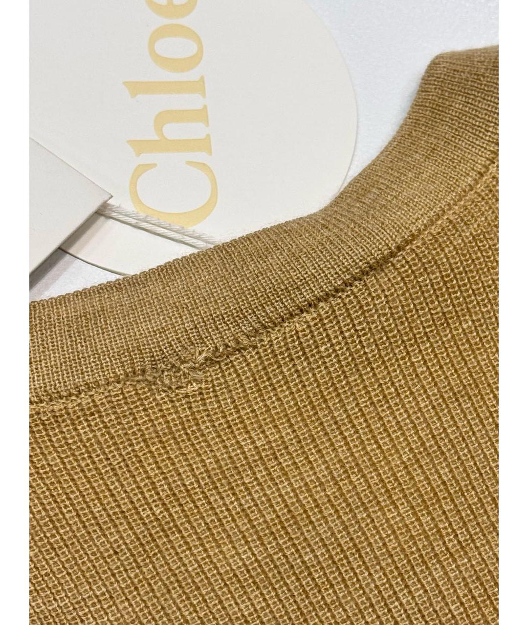 CHLOE Бежевый кашемировый джемпер / свитер, фото 7