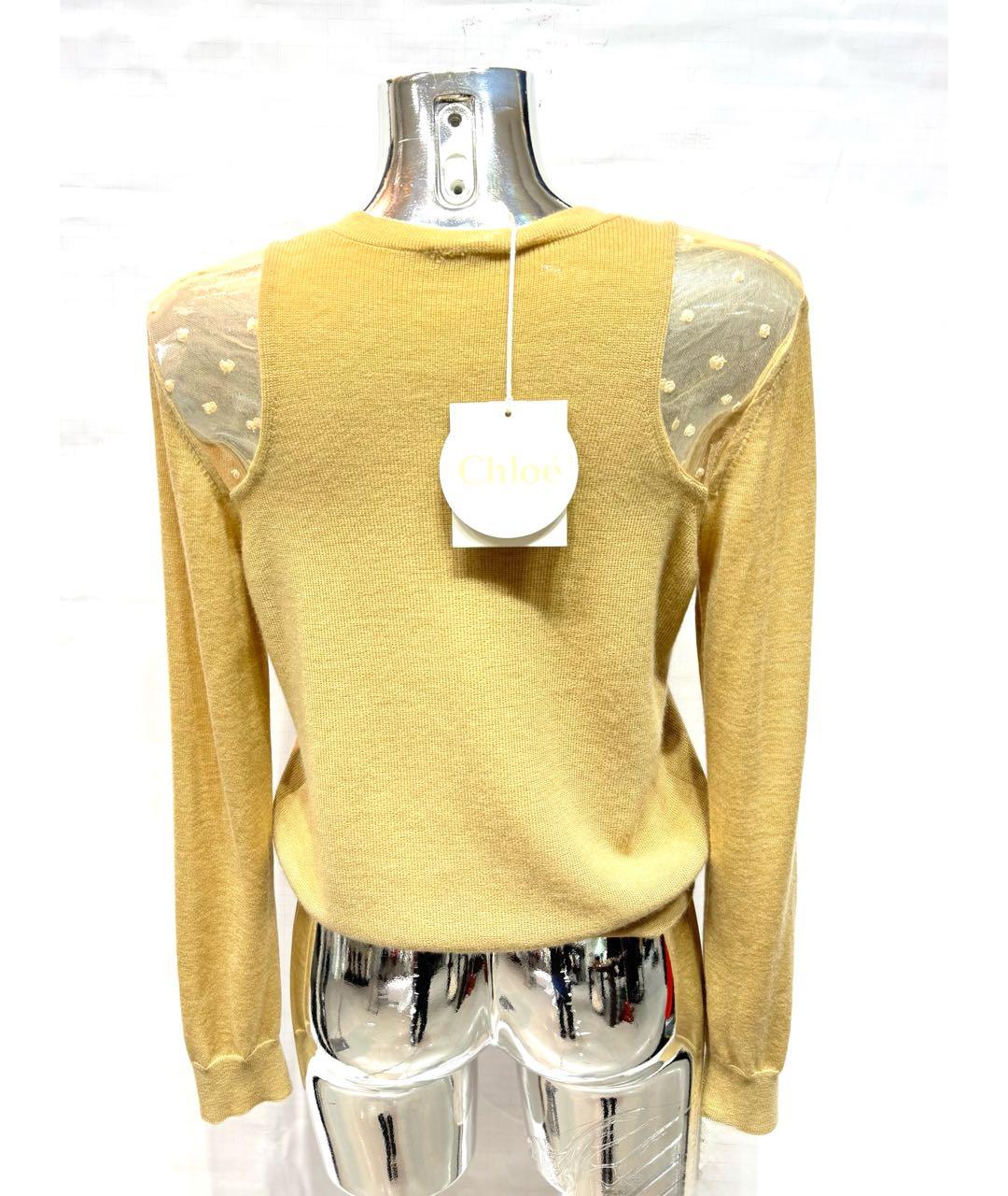 CHLOE Бежевый кашемировый джемпер / свитер, фото 2