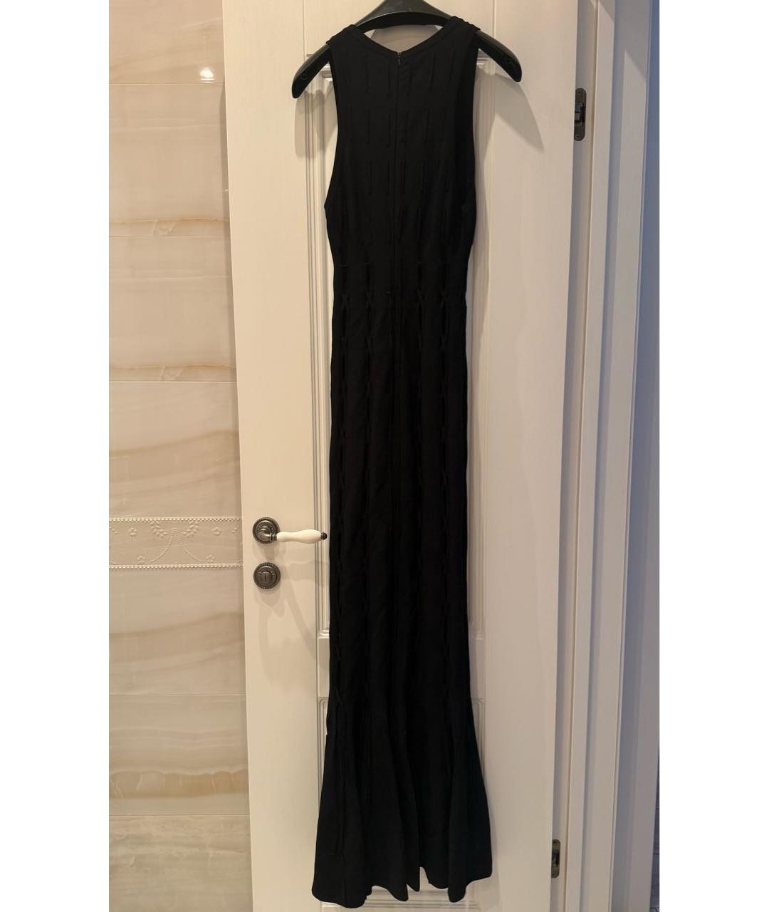 ALAIA Черное вискозное вечернее платье, фото 2