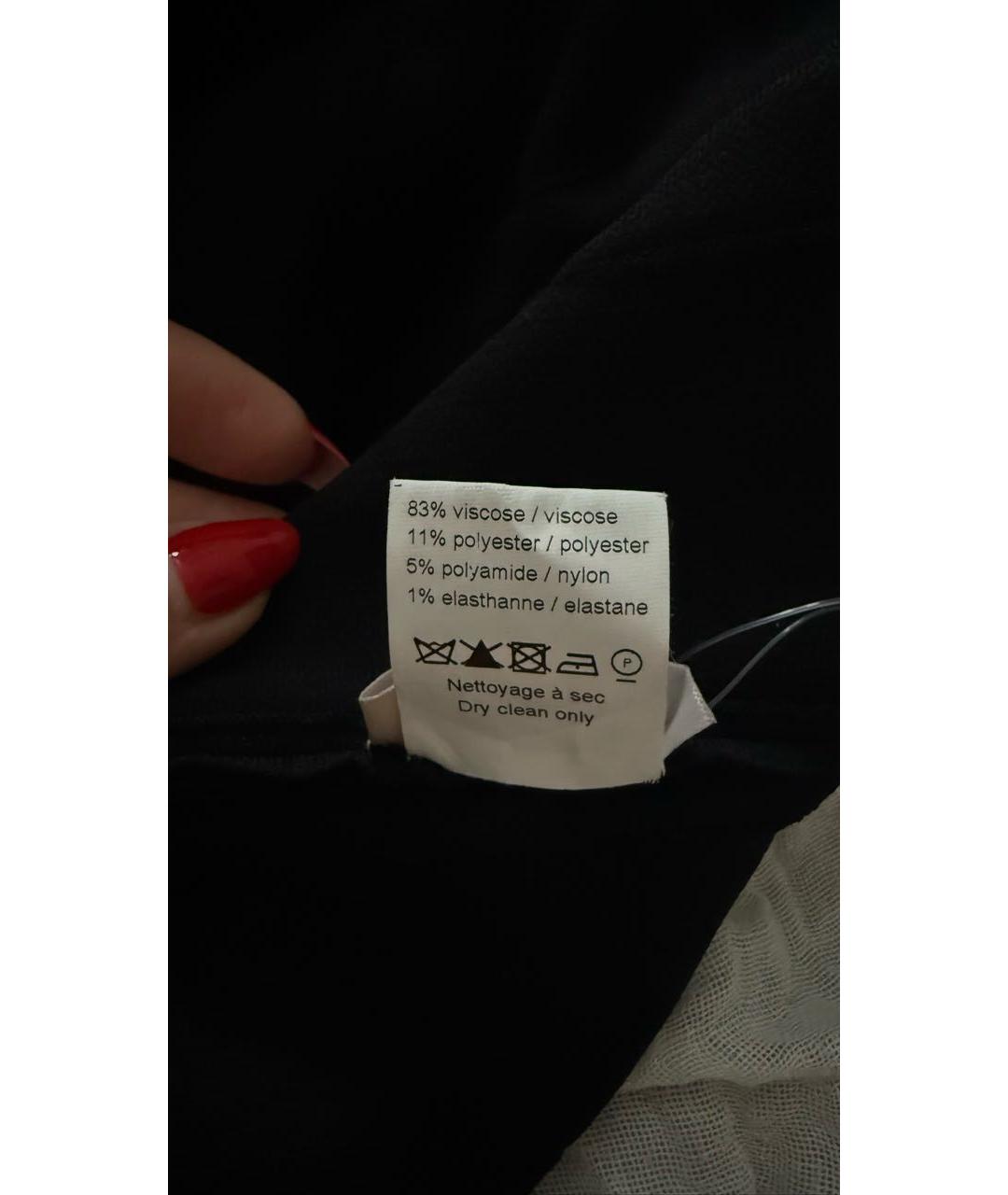 ALAIA Черное вискозное вечернее платье, фото 6