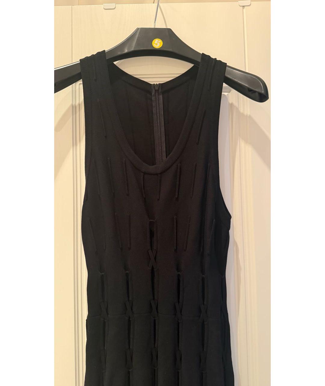 ALAIA Черное вискозное вечернее платье, фото 3