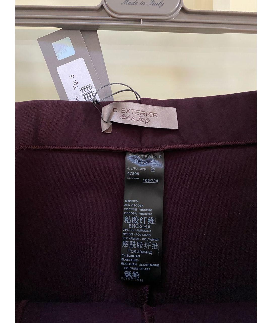 D.EXTERIOR Бордовые вискозные леггинсы и велосипедки, фото 7