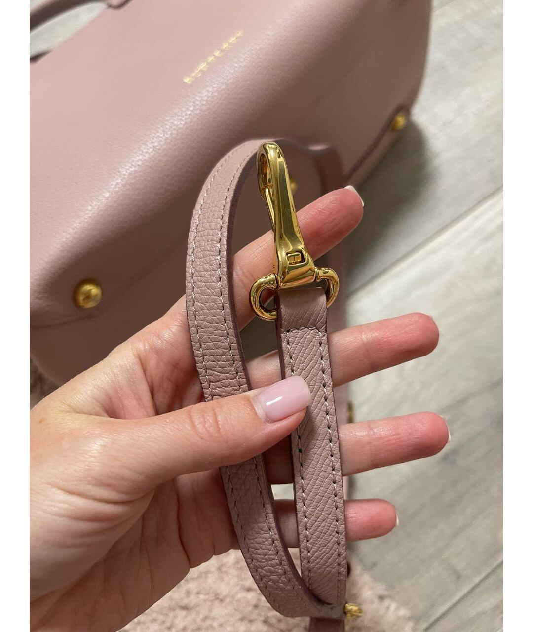 BURBERRY Розовая кожаная сумка тоут, фото 7