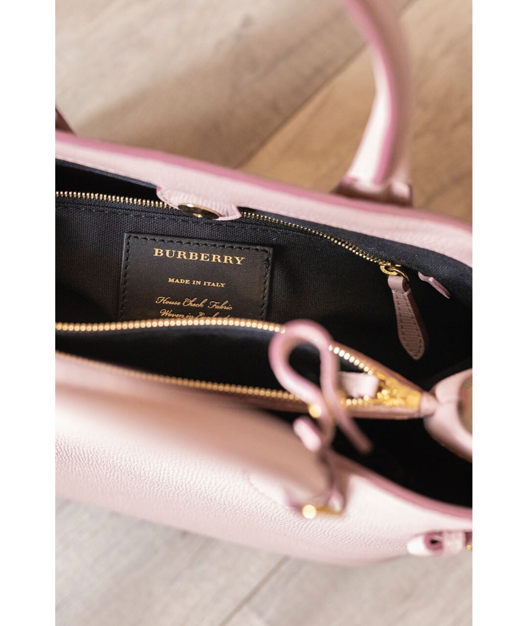 BURBERRY Розовая кожаная сумка тоут, фото 3