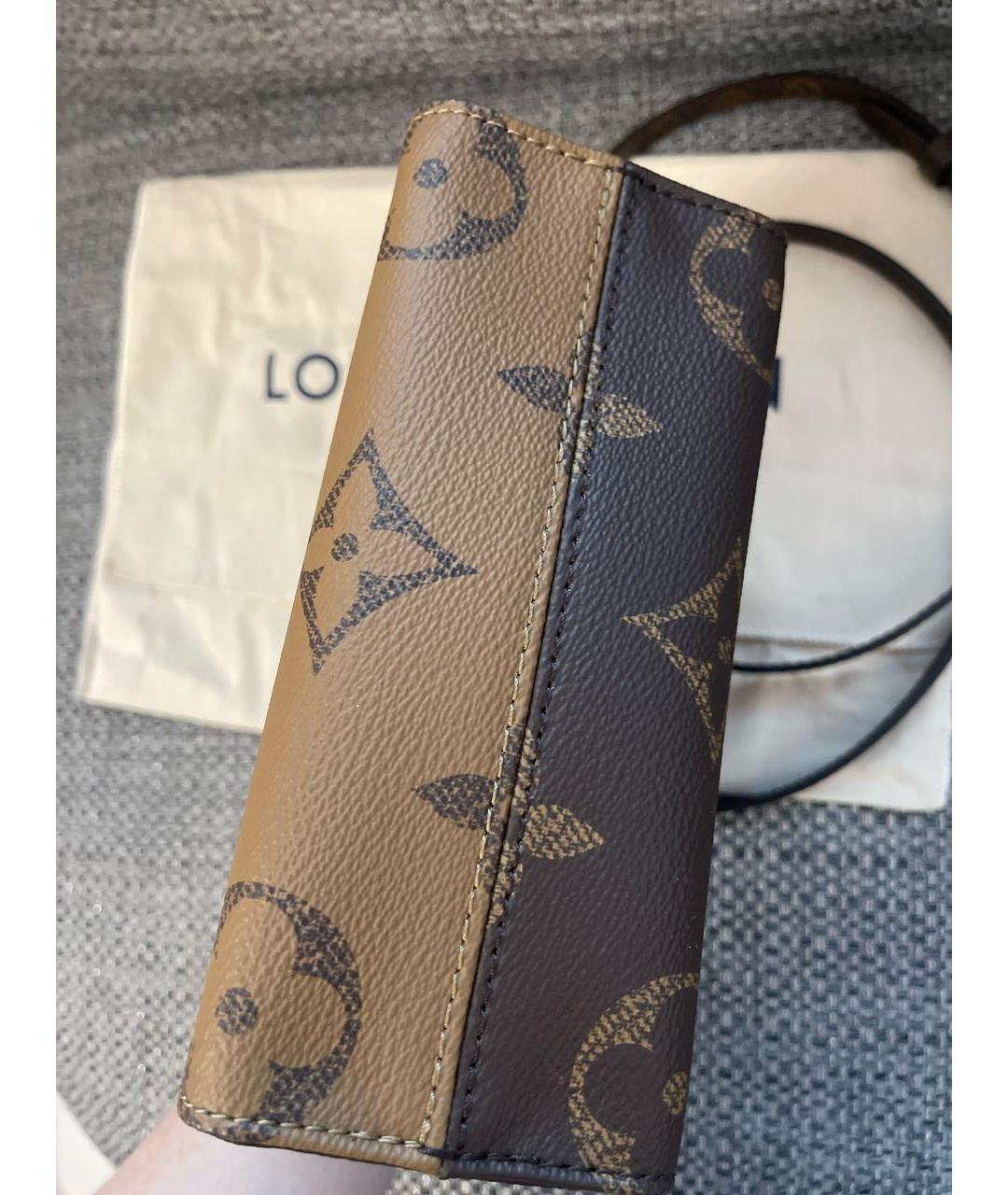 LOUIS VUITTON Коричневая сумка с короткими ручками, фото 7