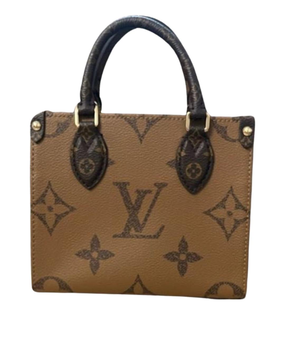 LOUIS VUITTON Коричневая сумка с короткими ручками, фото 1