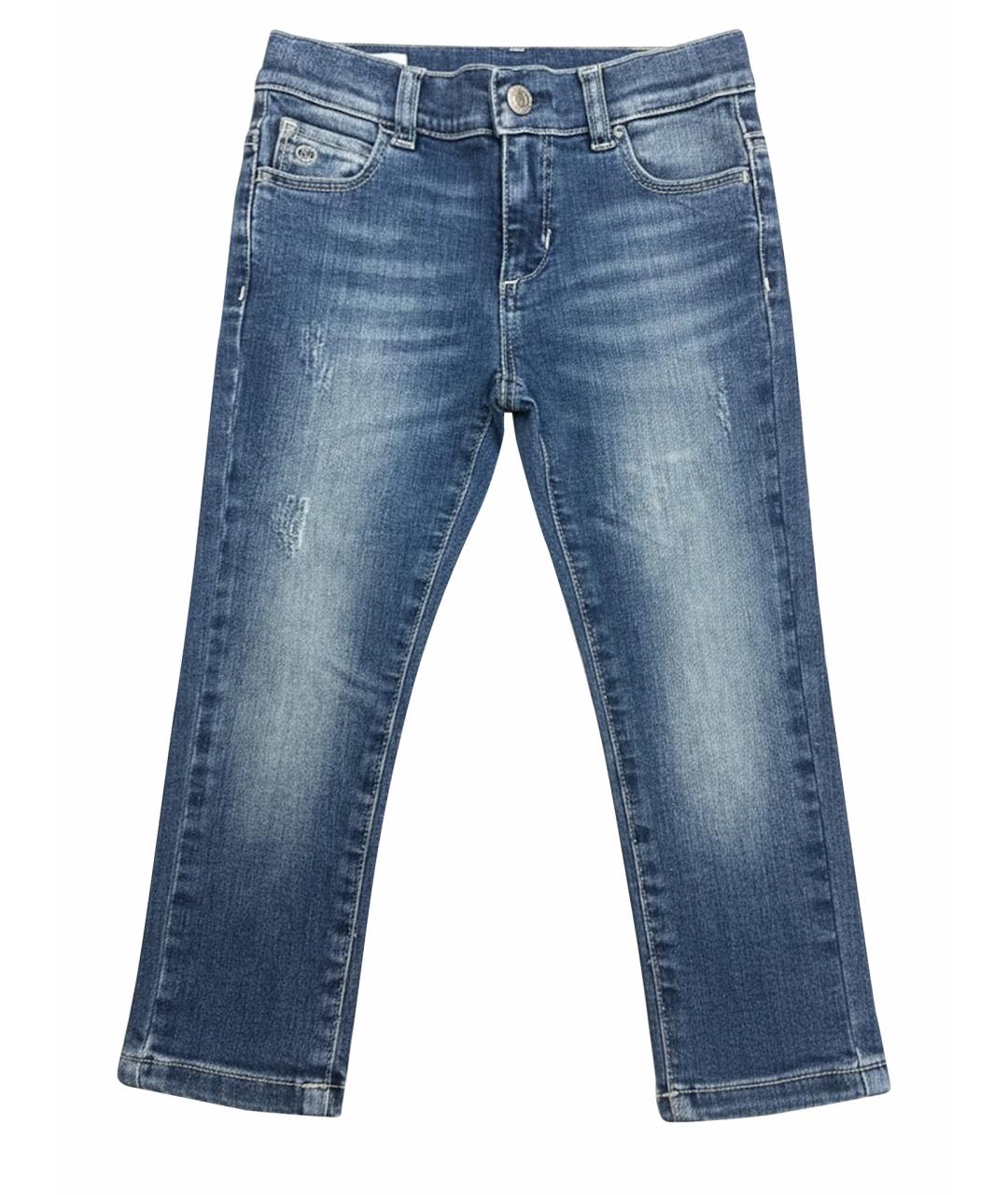 GUCCI Синие хлопковые джинсы, фото 1