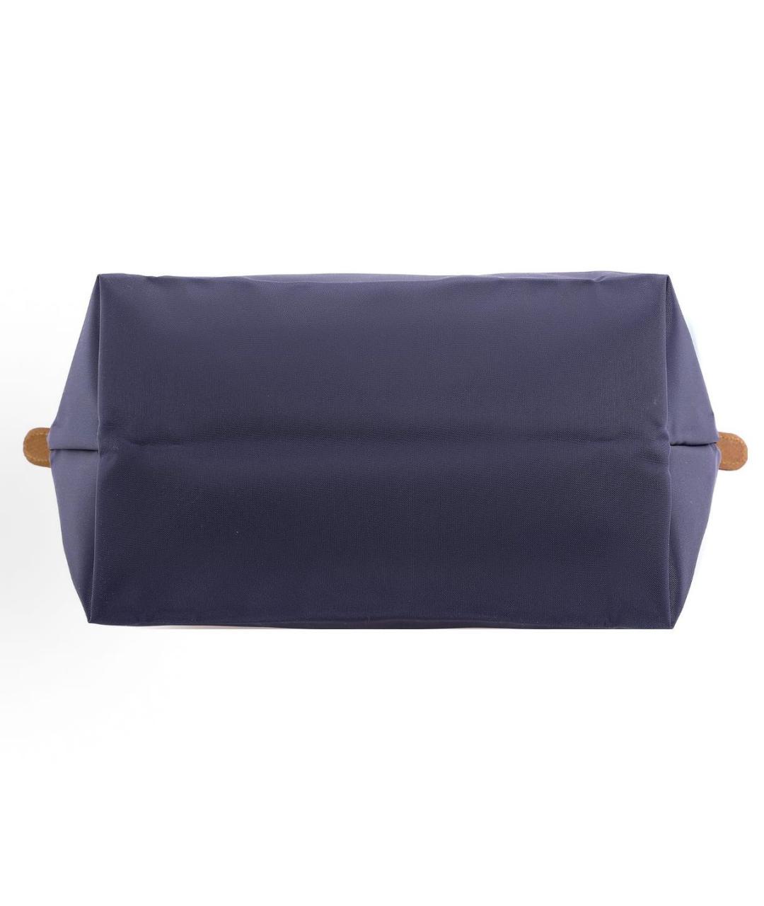 LONGCHAMP Темно-синяя тканевая сумка тоут, фото 5