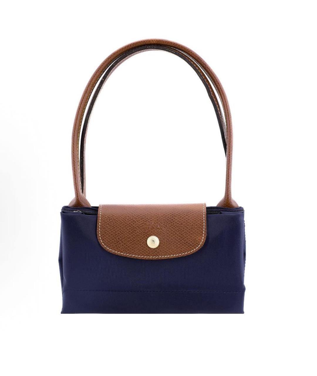 LONGCHAMP Темно-синяя тканевая сумка тоут, фото 4