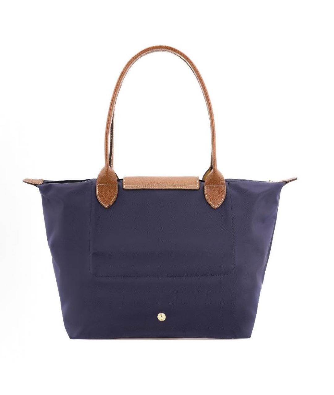 LONGCHAMP Темно-синяя тканевая сумка тоут, фото 2