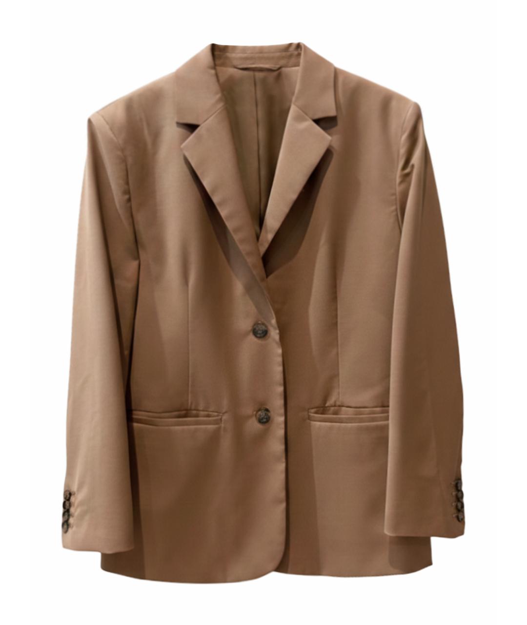 COS Коричневый шерстяной жакет/пиджак, фото 1