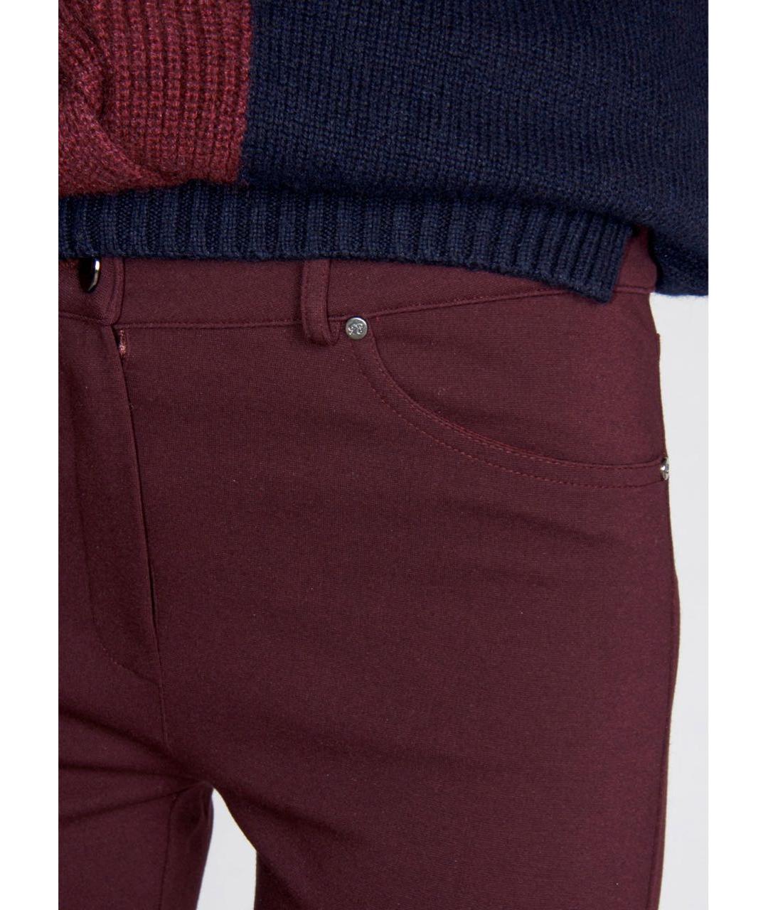 D.EXTERIOR Бордовые вискозные леггинсы и велосипедки, фото 4